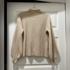 Blushing Heart balloon sleeve sweater